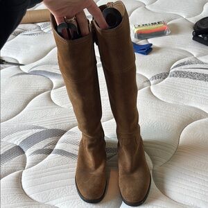 Brown Suede riding boots